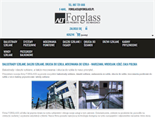 Tablet Screenshot of forglass.pl